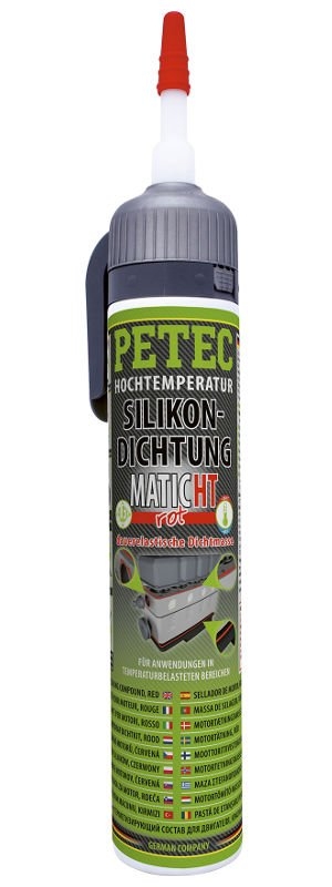 PETEC 97820 Silikonová těsnicí hmota, červená