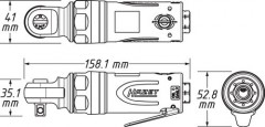 Pneumatický ráčnový šroubovací utahovák HAZET 9021SR-1 (2)