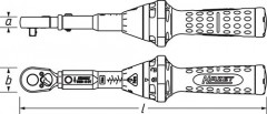 Momentový klíč 3/8" HAZET 5110-3CT (1)