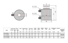 Hydraulický válec s dutým pístem dvojčinný HHYG-6050KS (4)